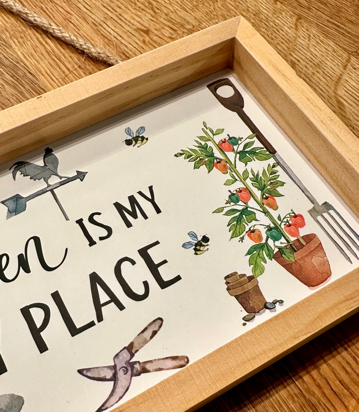 ‘The Garden Is My Happy Place’ Plaque