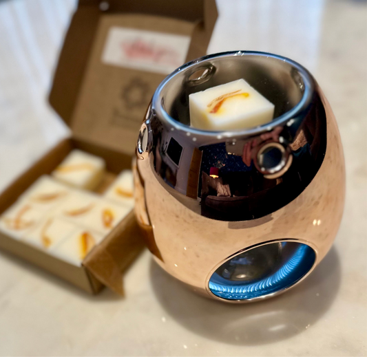 Large Rose-Gold Wax Melt Burner
