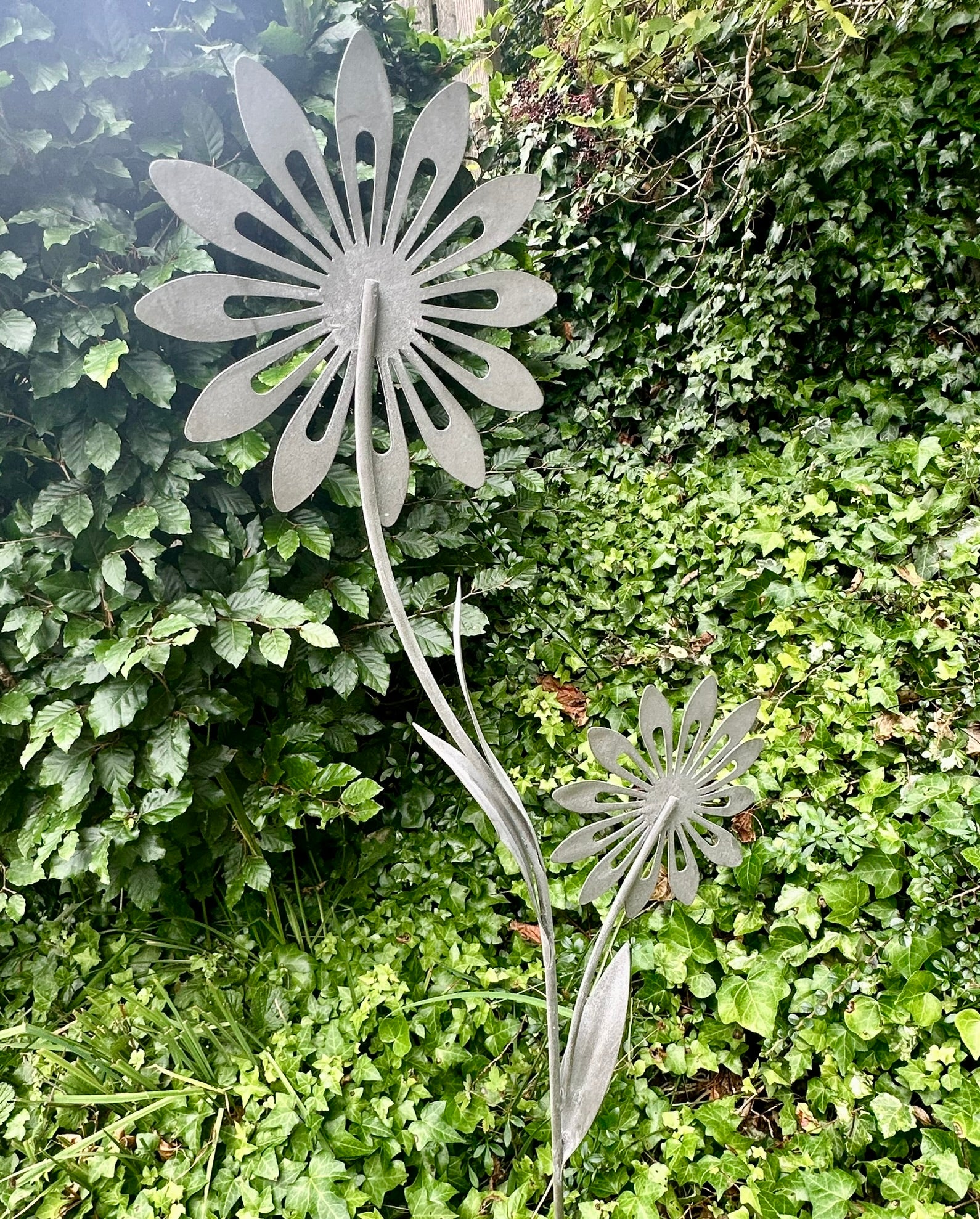 Back of the flower garden stake