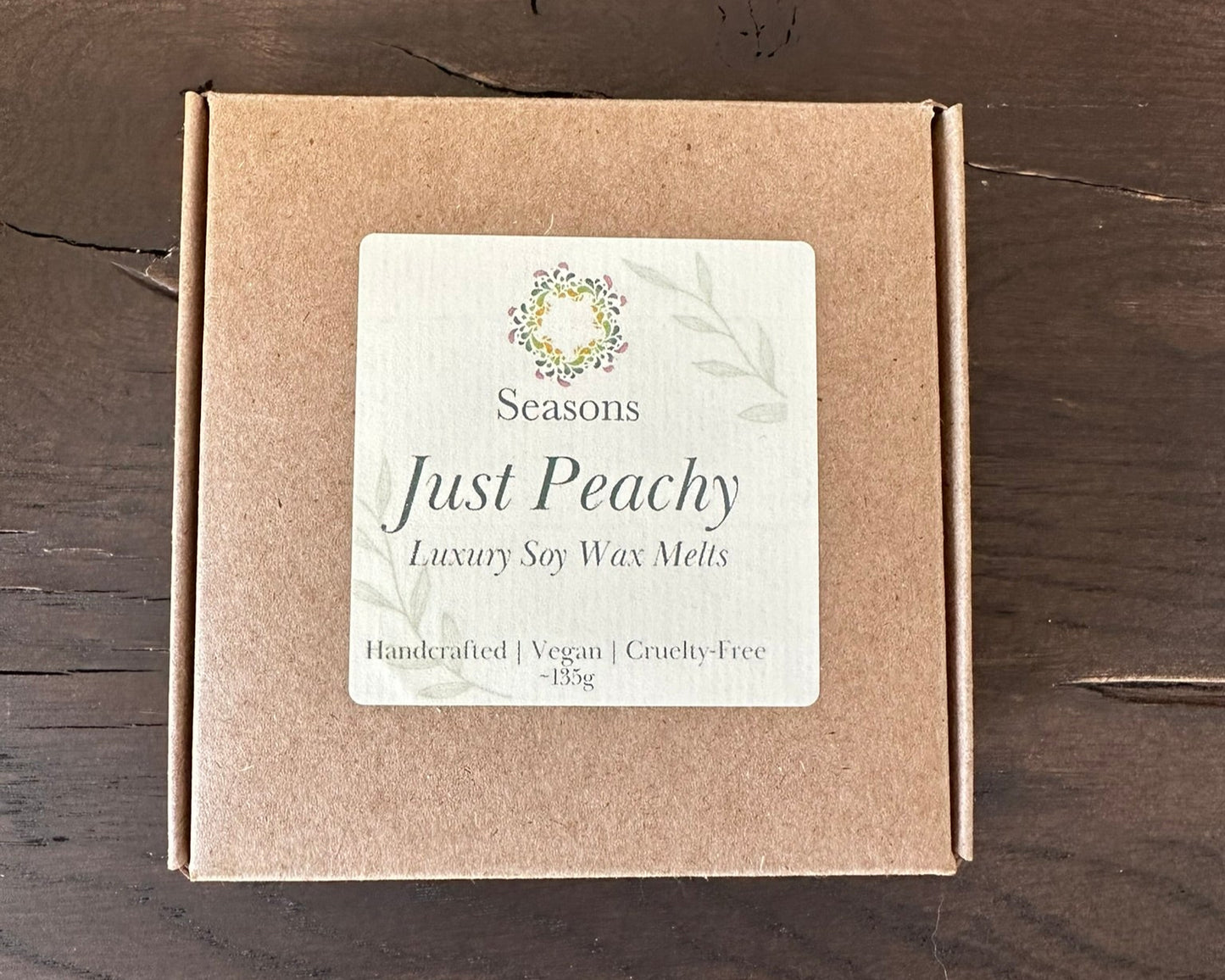 just peachy wax melts packaging