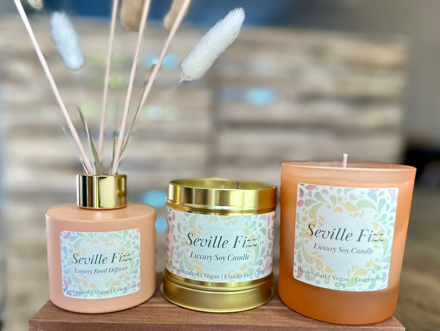 seville fizz collection (diffuser, tin candle, glass candle)