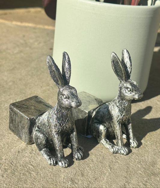 a closeup of two of the stands