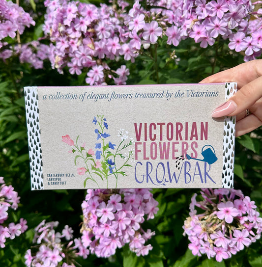 Victorian flower bar vintage seed kit for elegant botanical garden and classic floral gift