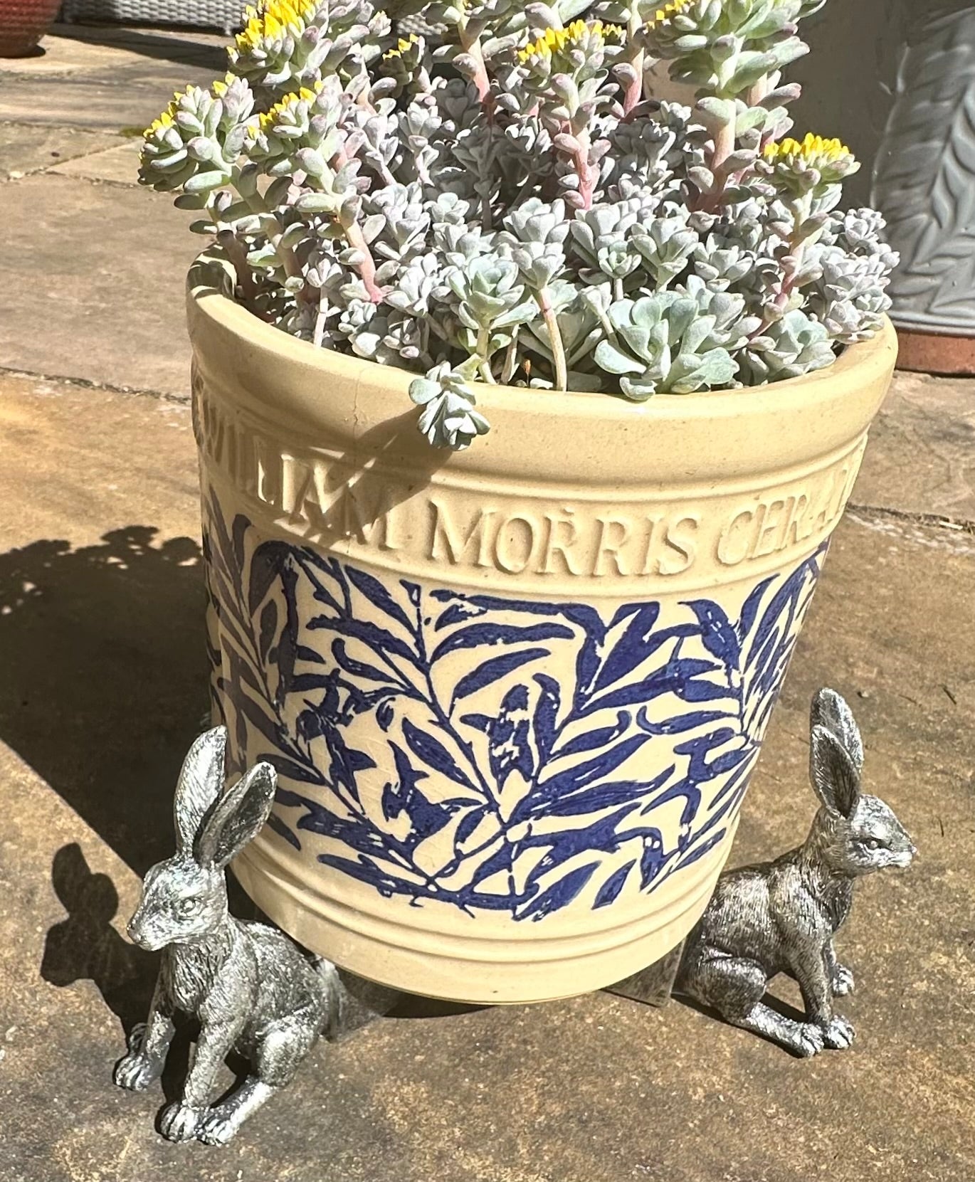 Adorable Hare Plant Pot Feet Trio