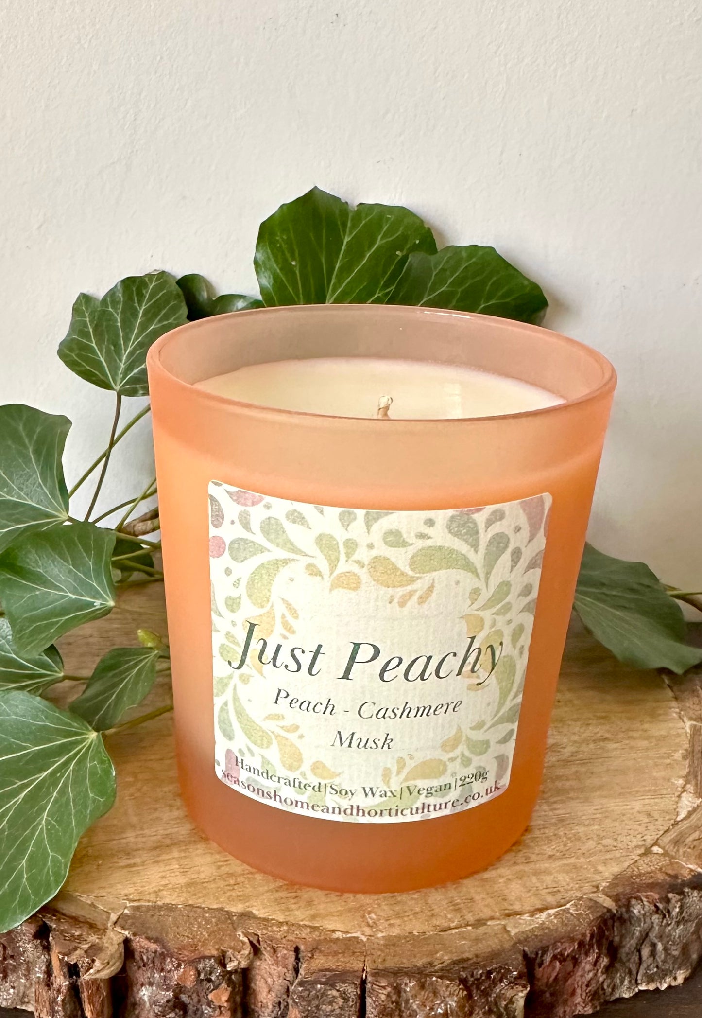 Just Peachy Scented Soy Candle