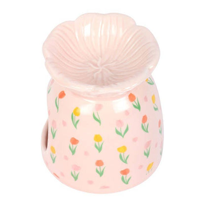 Spring Tulip Print Oil Burner and Wax Warmer