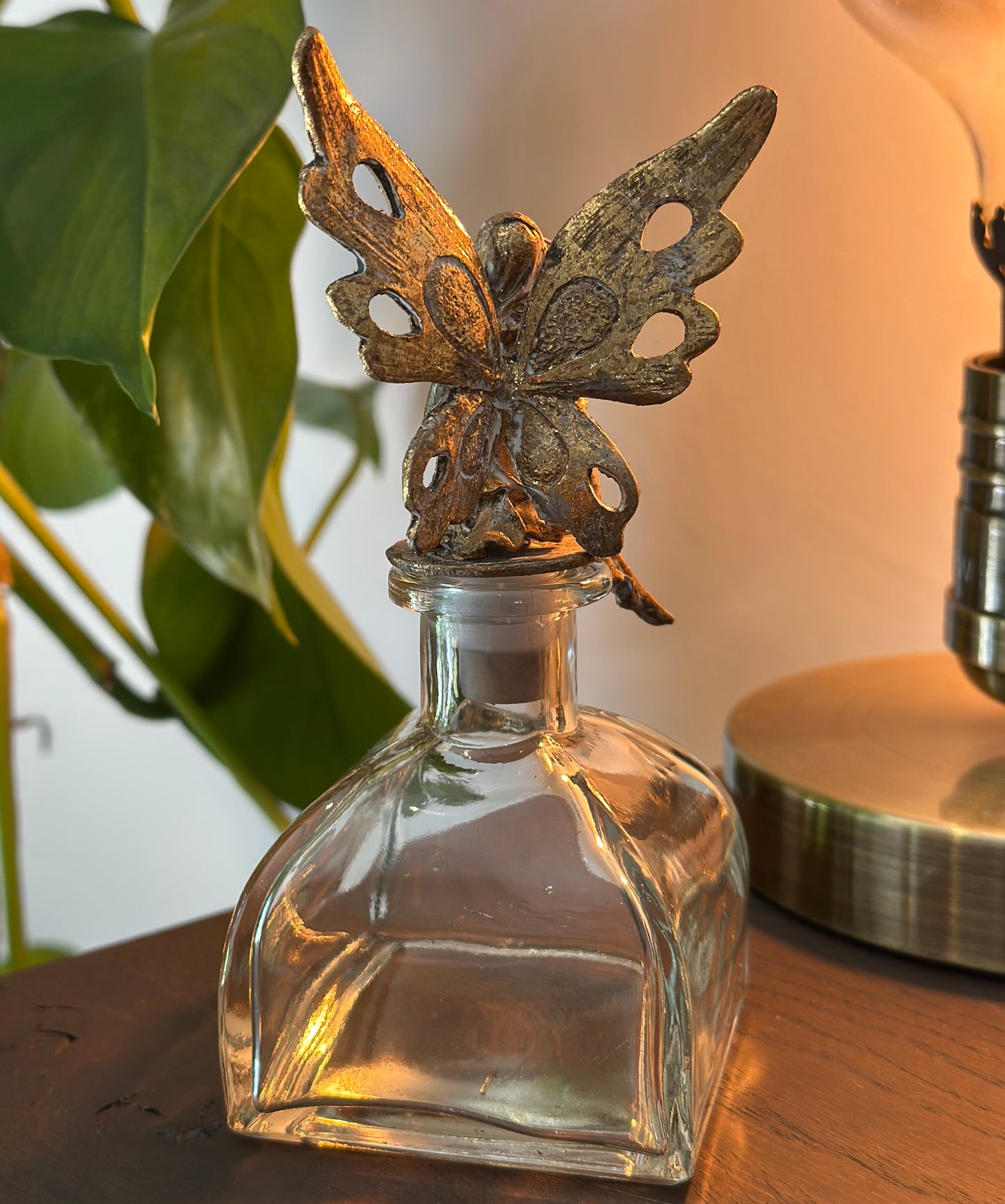Golden Fairy Glass Jar