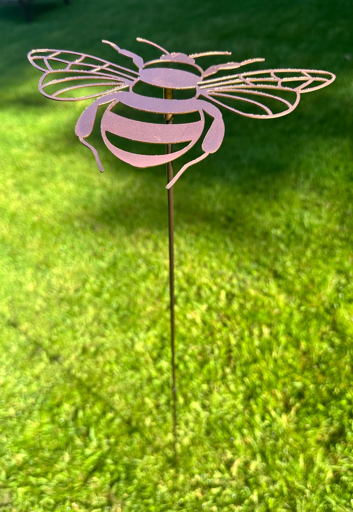 Metal Bee Garden Stake
