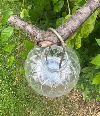 Hanging Glass Tealight Lantern
