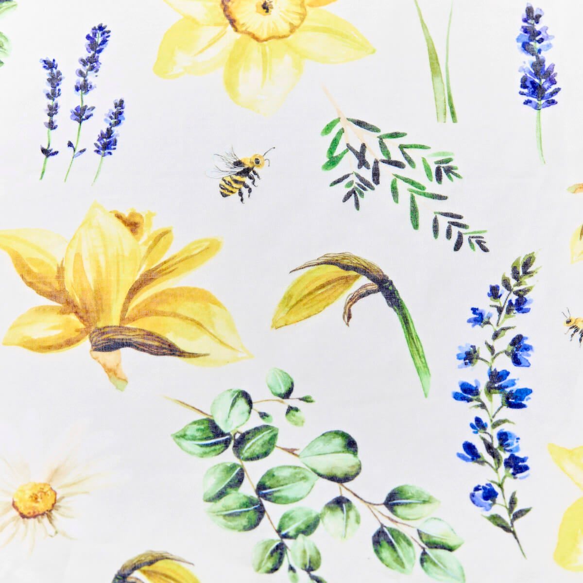 Daffodil and Lavender Lightweight Scarf