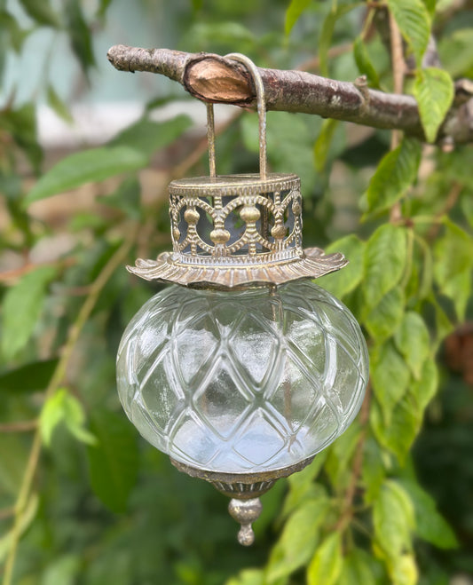 Hanging Glass Tealight Lantern