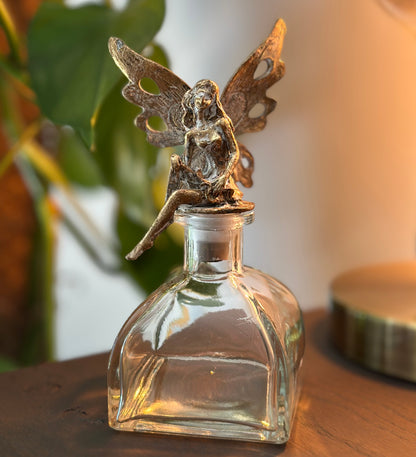 Golden Fairy Glass Jar