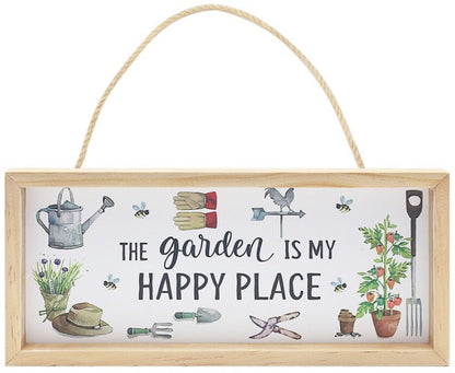 ‘The Garden Is My Happy Place’ Plaque