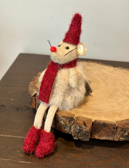 Cute Little Mouse with Winter Accessories