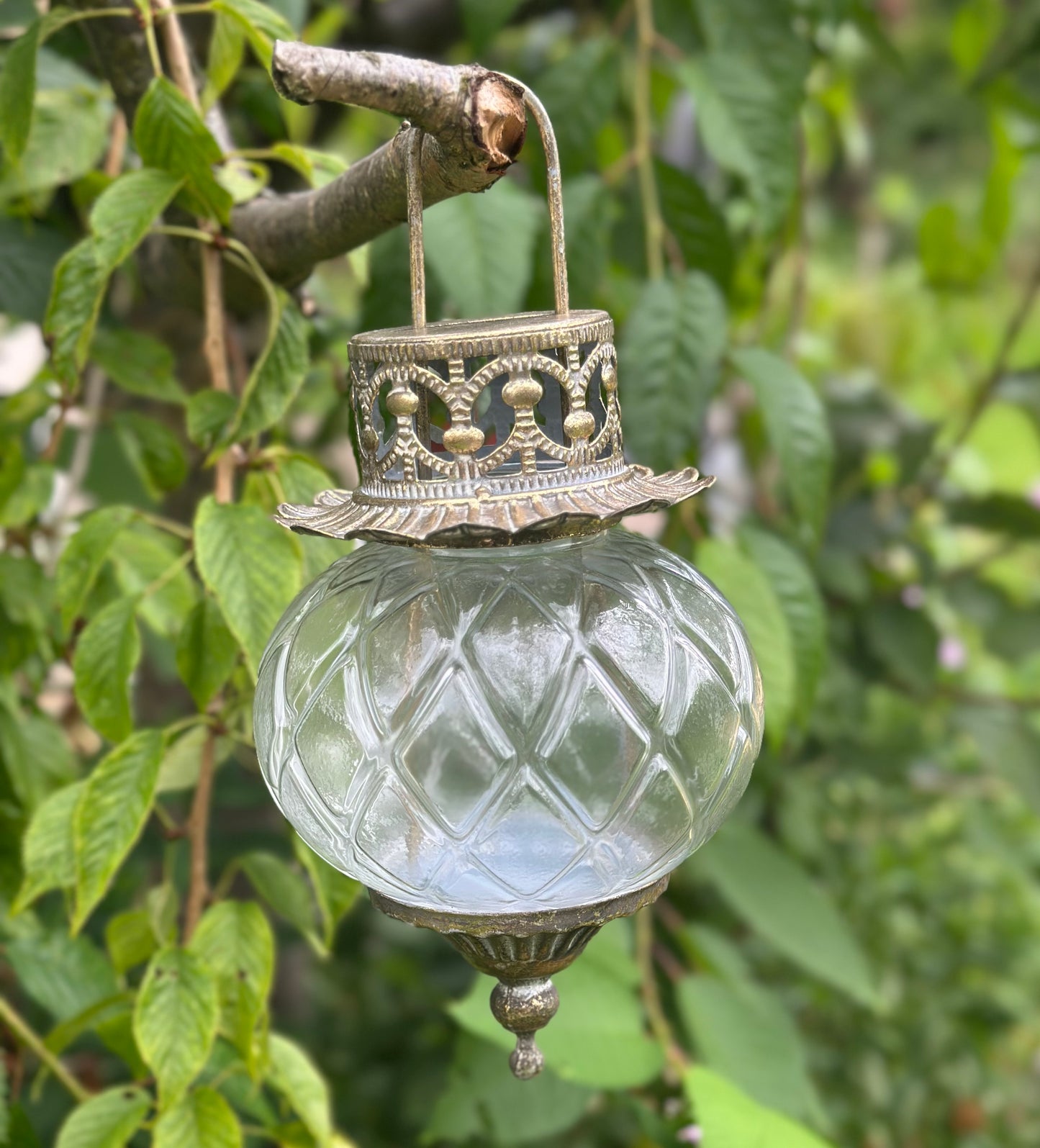 Hanging Glass Tealight Lantern