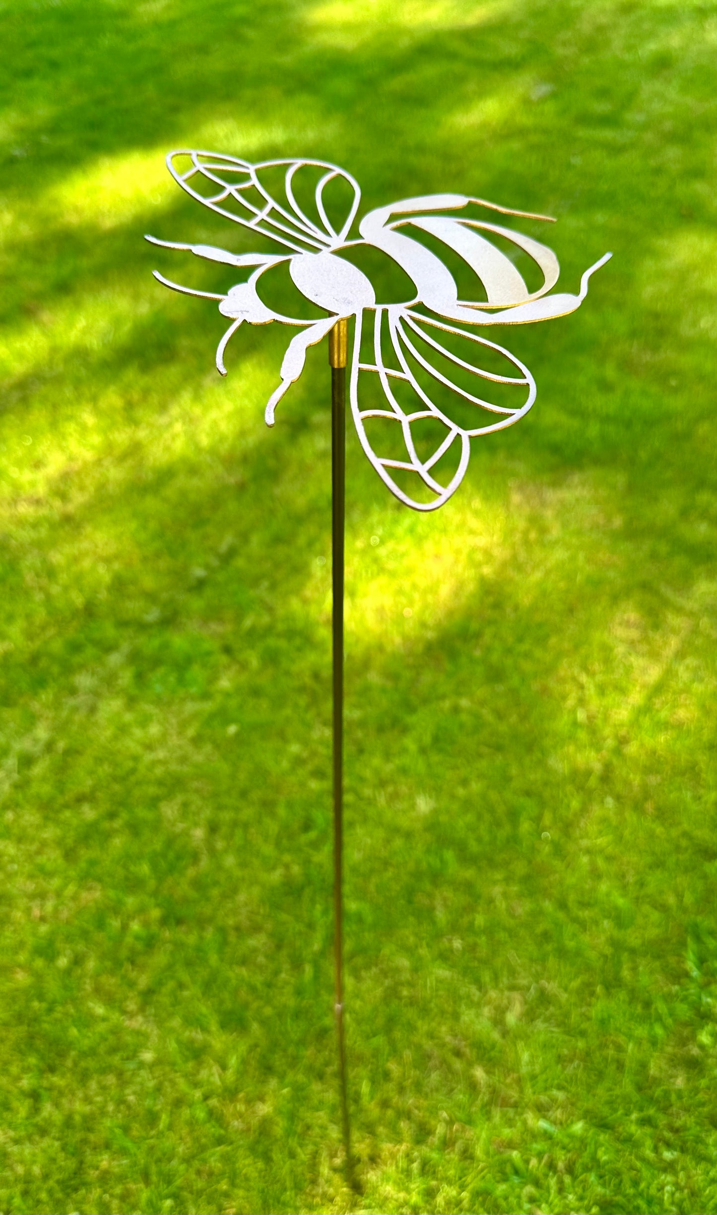 Metal Bee Garden Stake