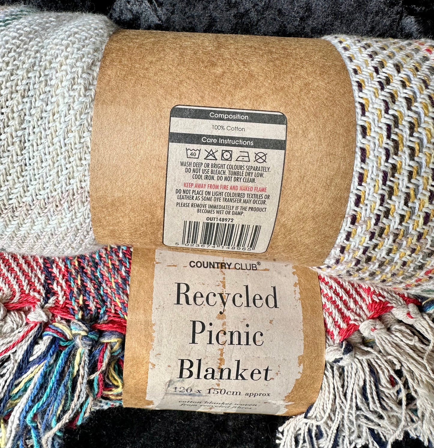 Recycled Cotton Picnic Blanket