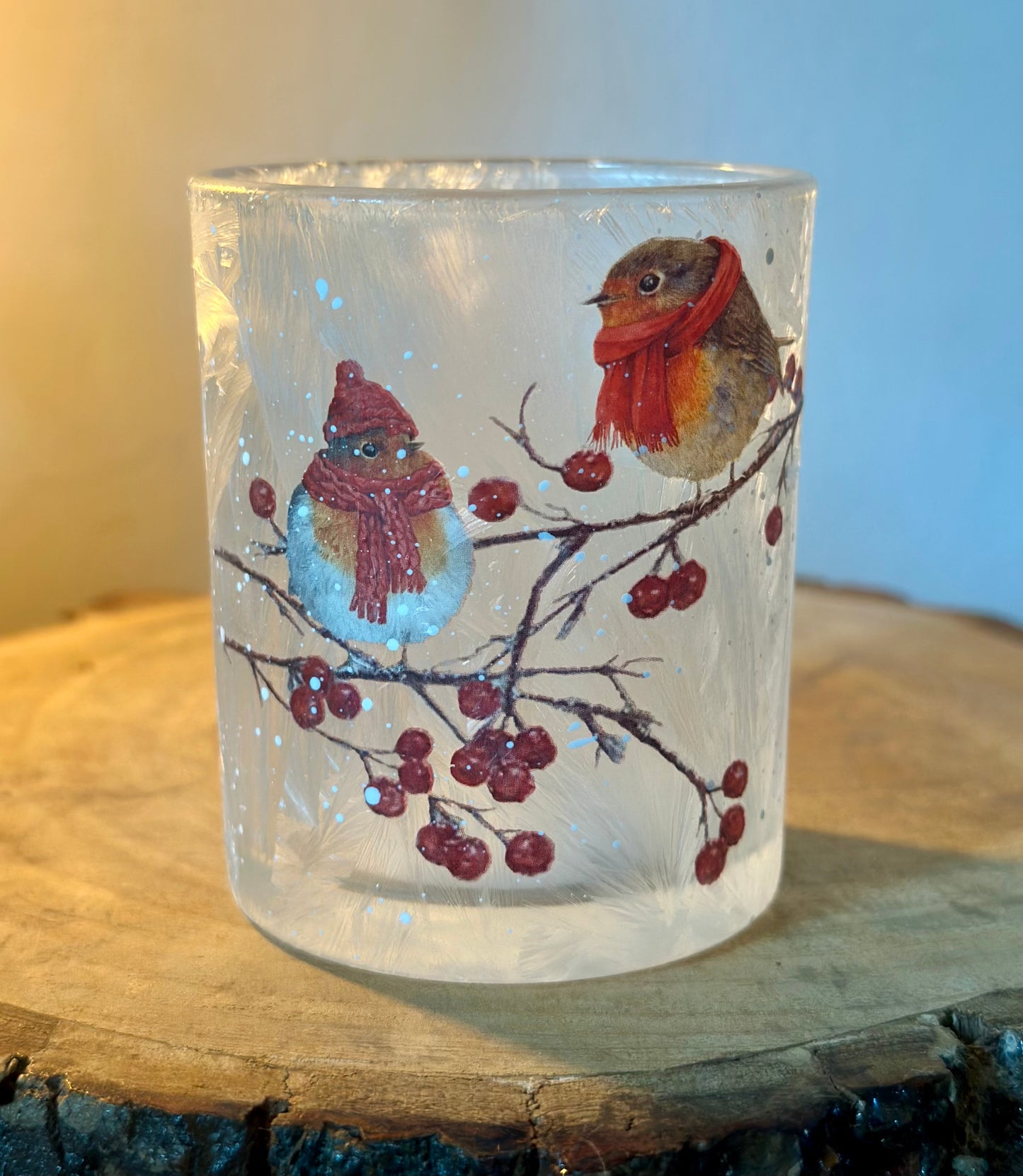 Cosy Robins Tealight Holder