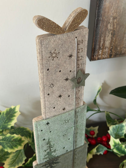 Gift Bow Felt Advent Calendar