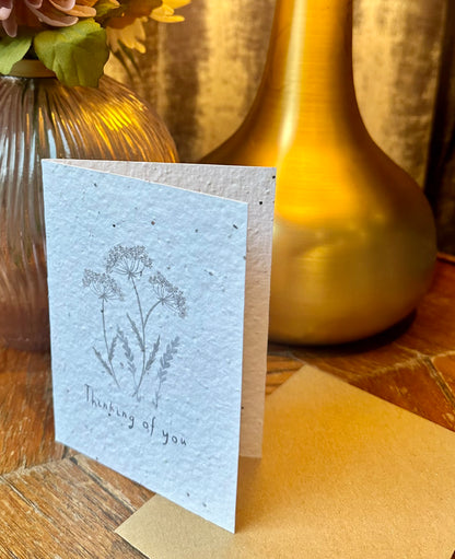 'Thinking of You' Wildflower Card | Plant Me!