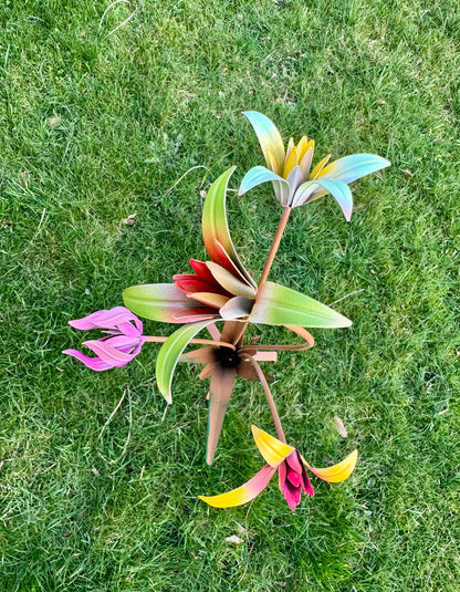Colourful Flower Garden Stake