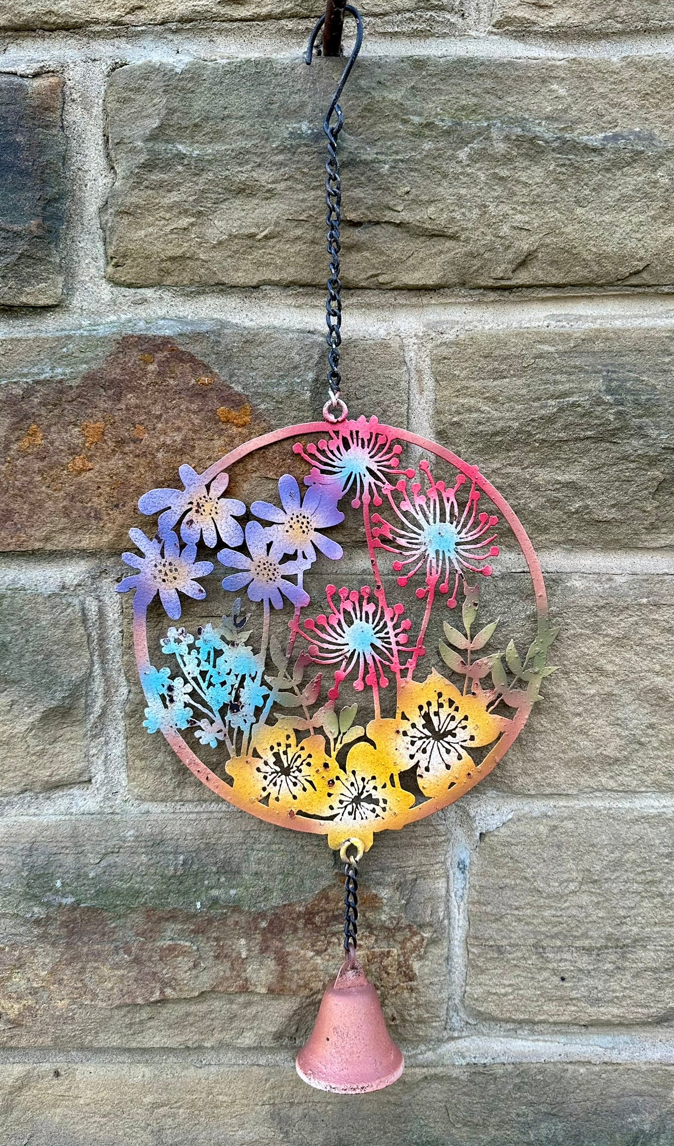 Hanging Colourful Flower Windchime