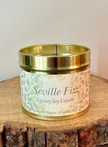 Seville Fizz Scented Soy Tin Candle