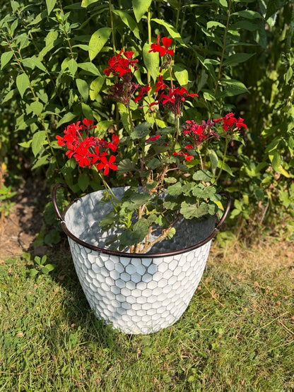 Honeycomb Metal Planters