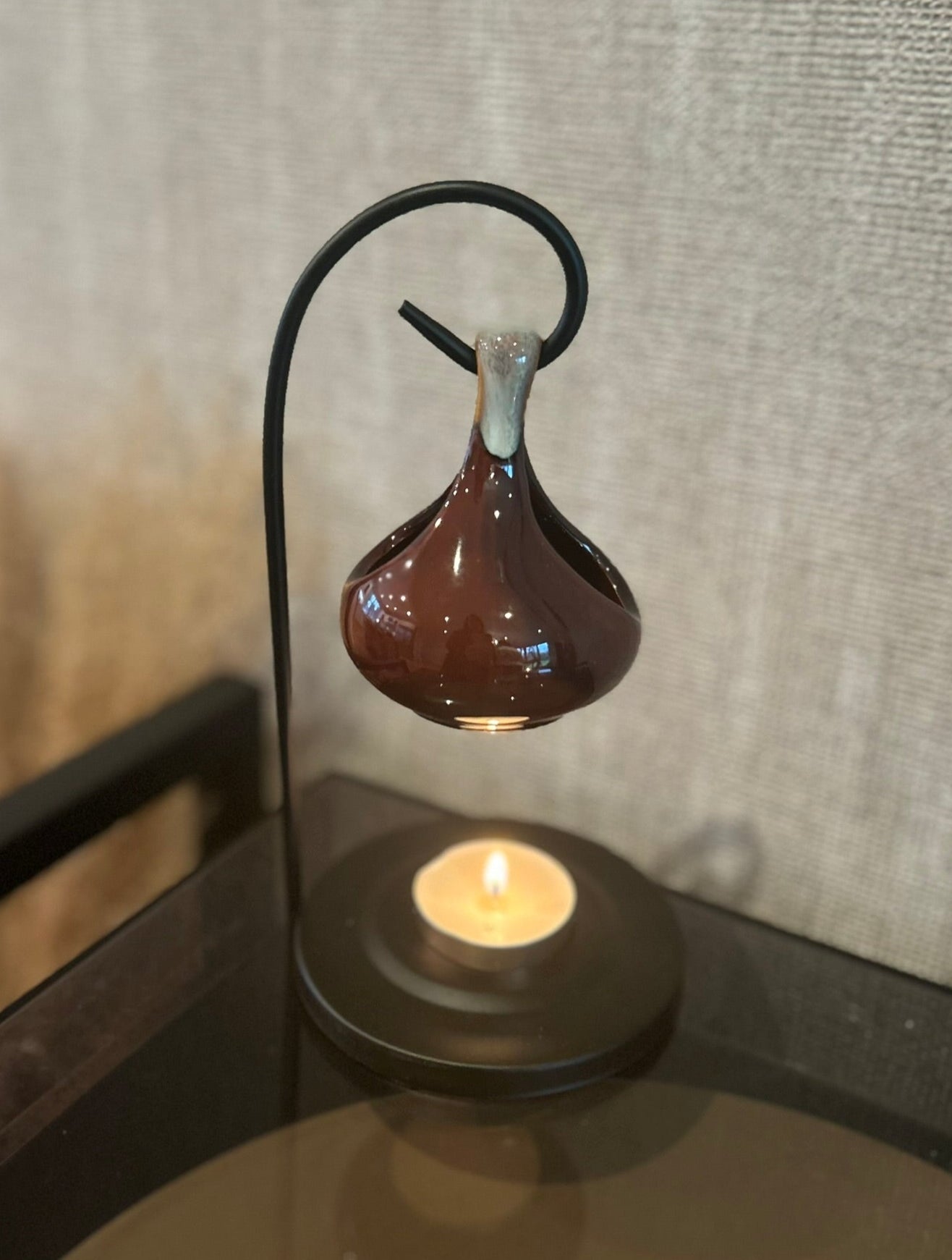 a brown wax melt burner