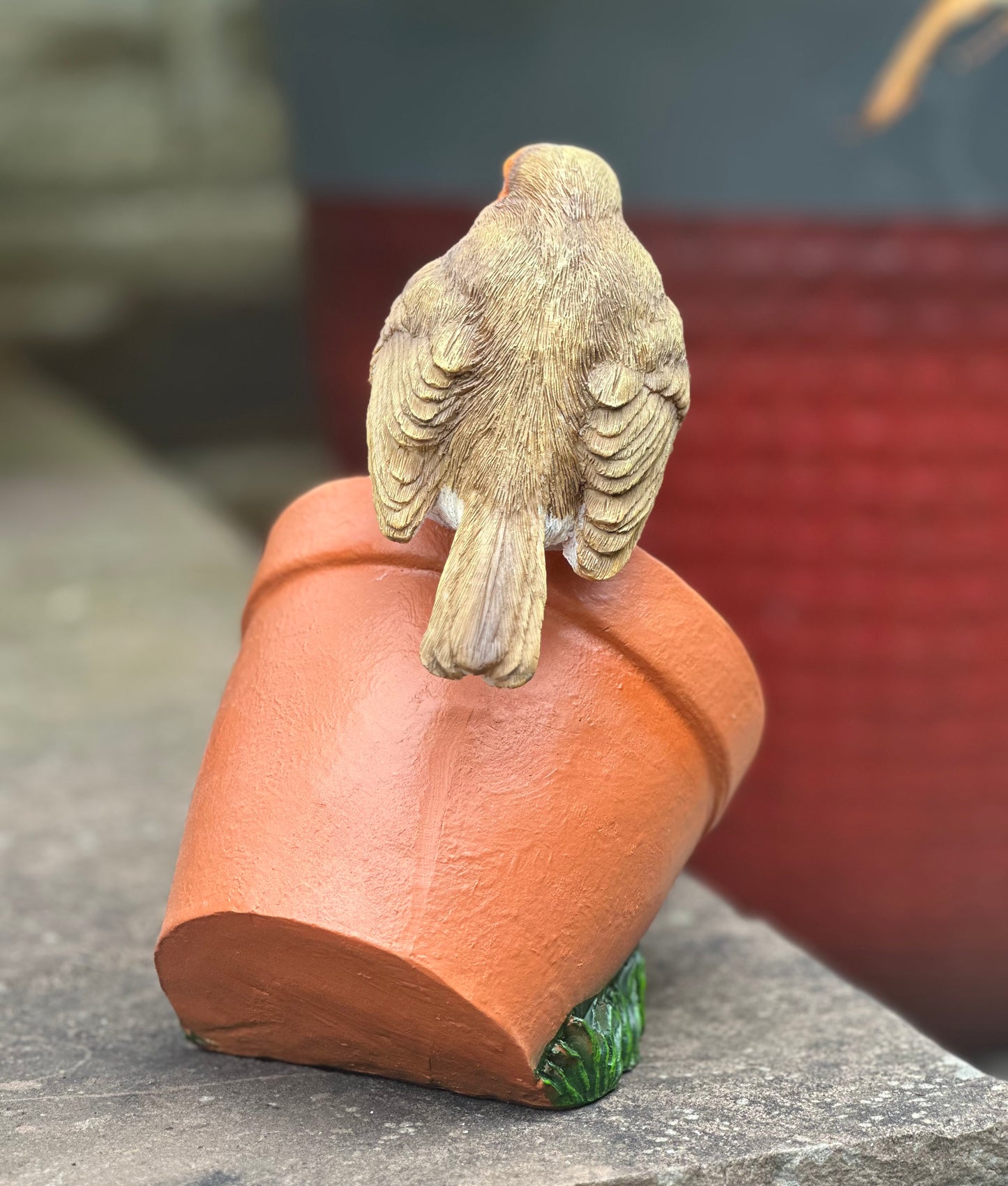 Robin Garden Pot Birdfeeder/Decoration