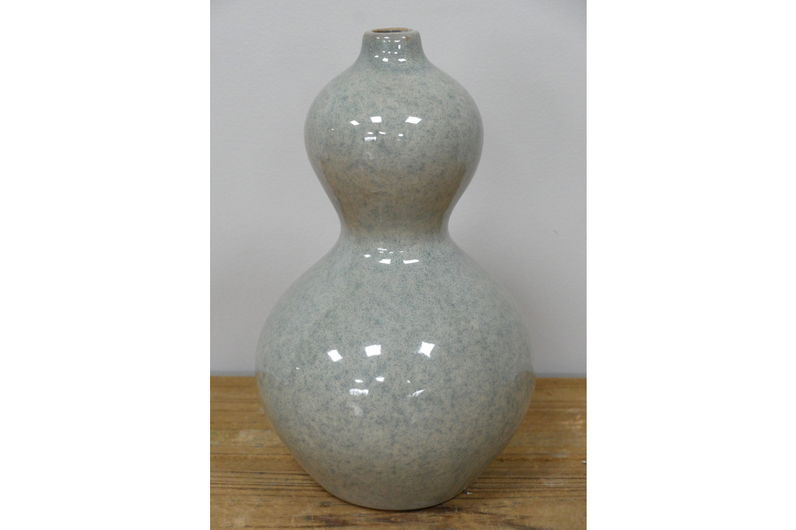 Blue Grey Ceramic Vase