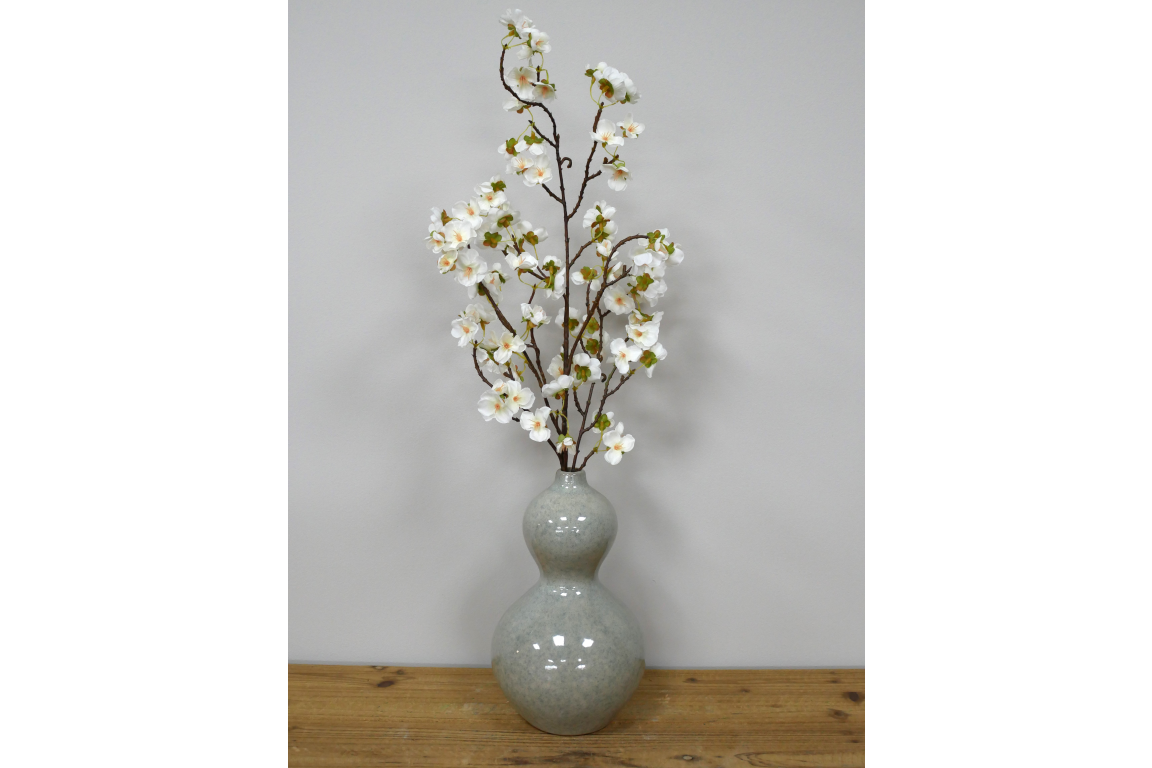 Blue Grey Ceramic Vase