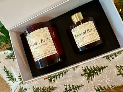 Elegant candle and diffuser gift set designed for home scenting, aromatherapy and special occasion gifting.