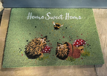 the doormat in natural light