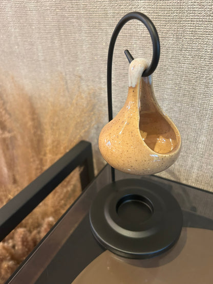 beige wax melt burner