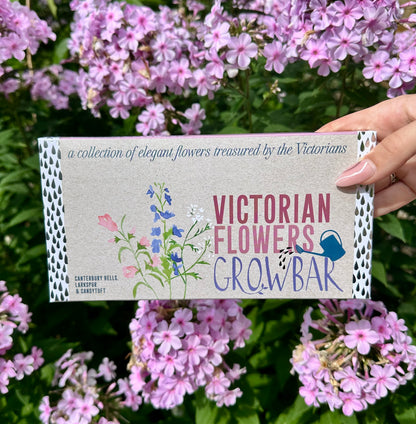 Victorian flower bar vintage seed kit for elegant botanical garden and classic floral gift

