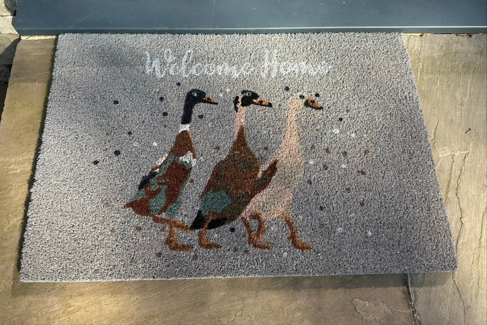 the doormat in natural lighting